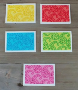 Mini Paisley Card Set