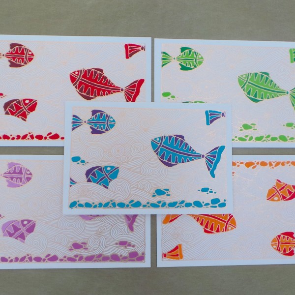 Golden Aquarium Card Set