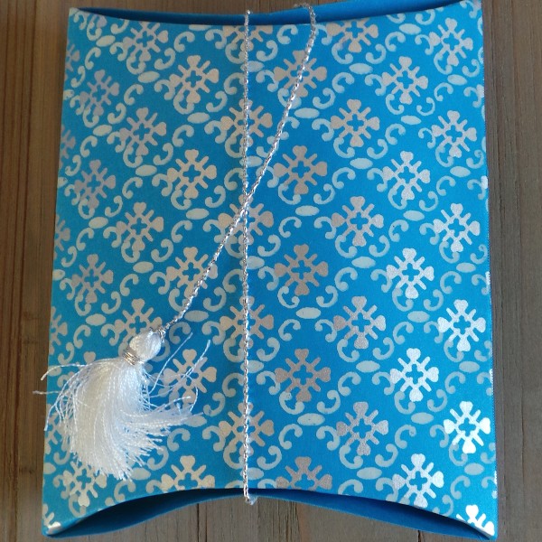 Pillow Box - Blue Pattern