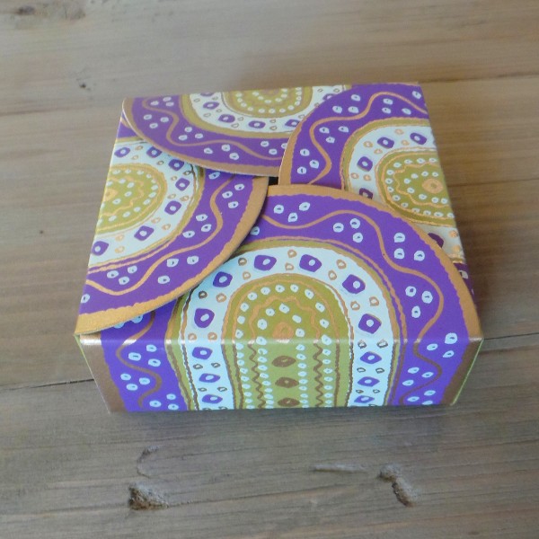 Tribal Box - Purple and Green