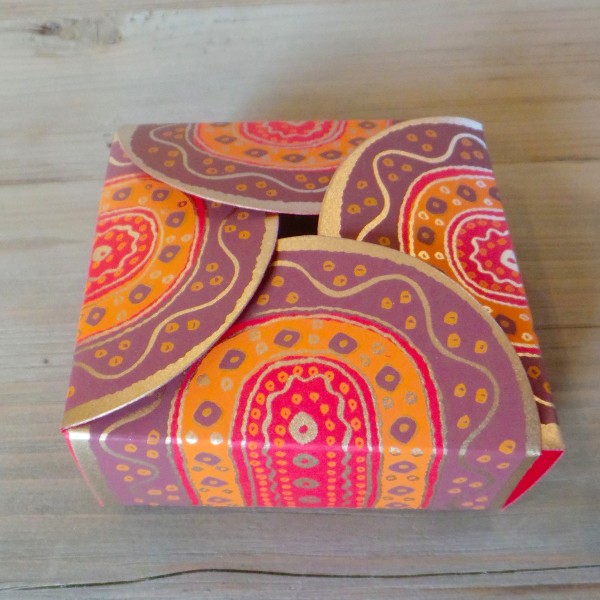 Tribal Box - Orange and Red