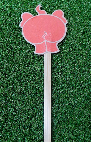 Elephant Bum Bookmark - Pink