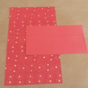 Pink with Gold Bindi Writing Paper Set
