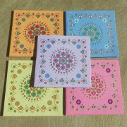 Round Flower Gift tags