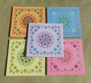 Round Flower Gift tags