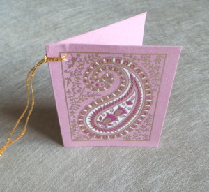 Pink Paisley Gift Tag