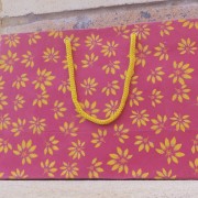 Med Bag – Red with yellow flowers