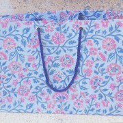 Med Bag – pink and blue flowers