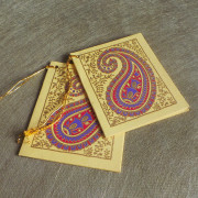 Yellow Paisley Gift Tag